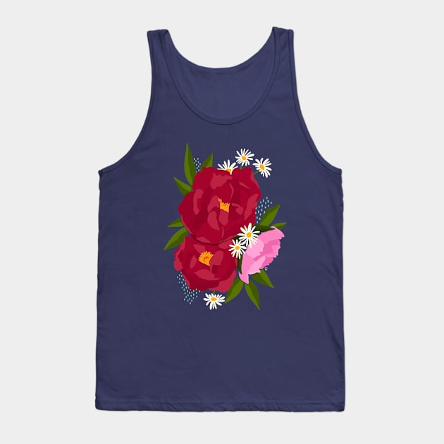 Peony Piece Tank Top by SJ Design